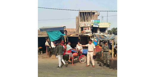 वाहन जांच अभियान में आठ हजार जुर्माना वसूल 